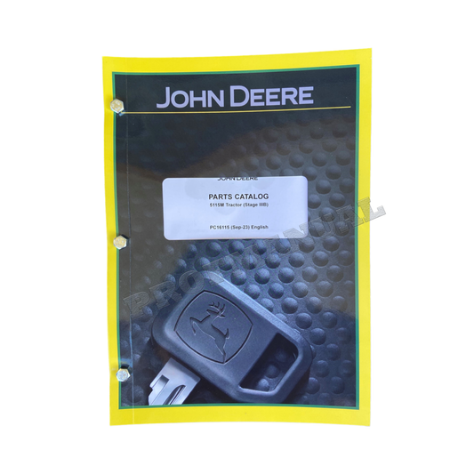 JOHN DEERE 5115M TRAKTOR ERSATZTEILKATALOGHANDBUCH PC16115