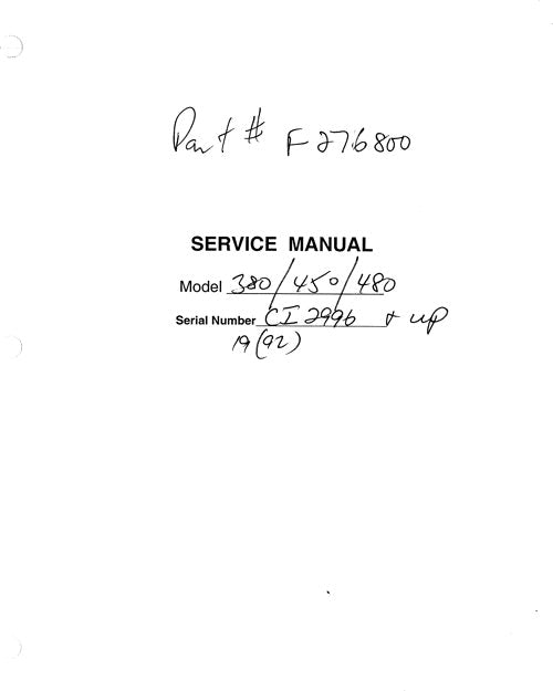 JOHN DEERE 350C 450C 480C 380C SKIDDER SERVICE REPAIR MANUAL