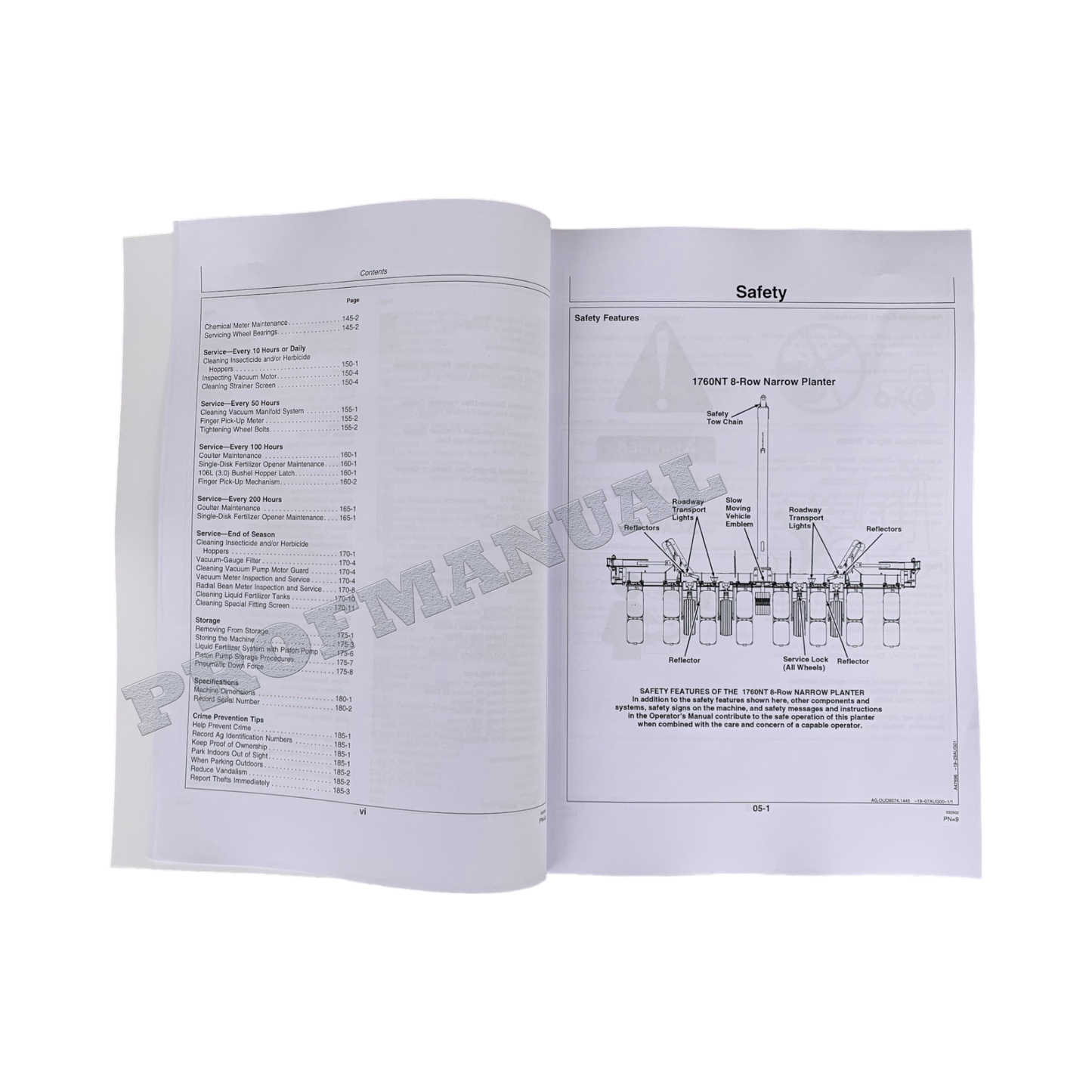 JOHN DEERE 1760 1760NT 6-RN 8-RN 8-RW 12-RN PLANTER OPERATORS MANUAL