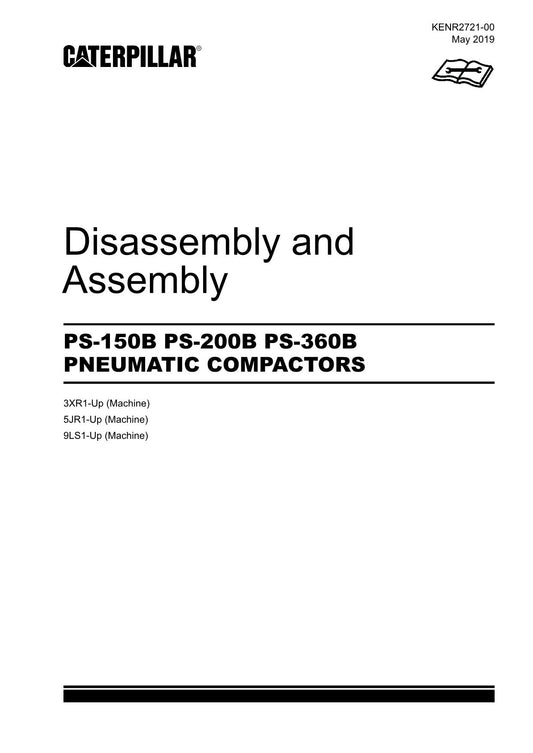 Caterpillar Cat PS-150B Compactor AIR-ON-THE-R Disassem Assem Service Manual