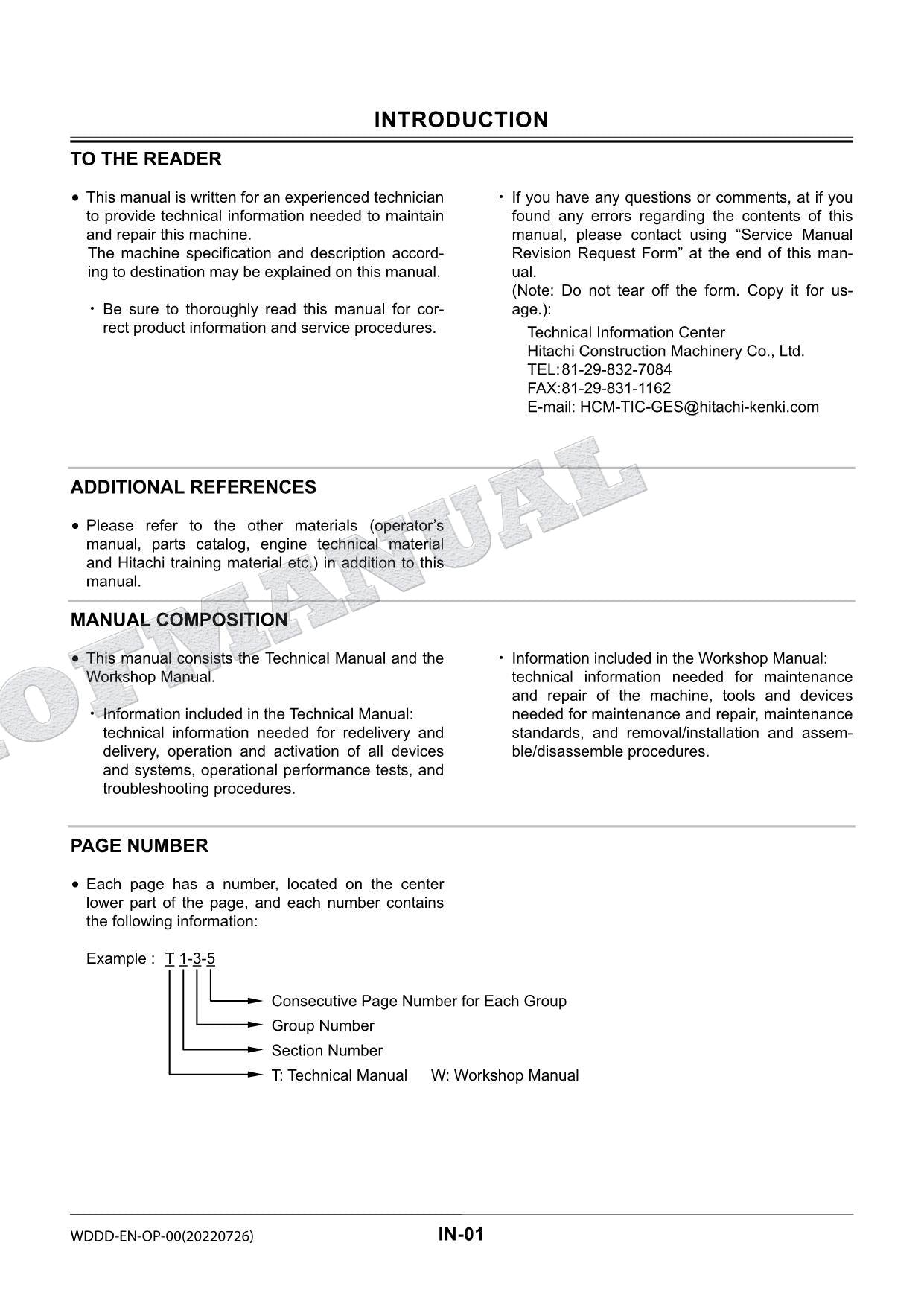 HITACHI ZX210LC-5B ZX330-5 Telescopic Arm Rope Service Repair Workshop Manual