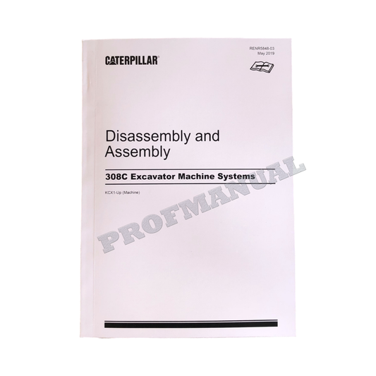 Caterpillar 308C Excavator Service Manual Disassem Assem