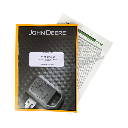 JOHN DEERE 435C 437C LOG LOADER PARTS CATALOG MANUAL + !BONUS!