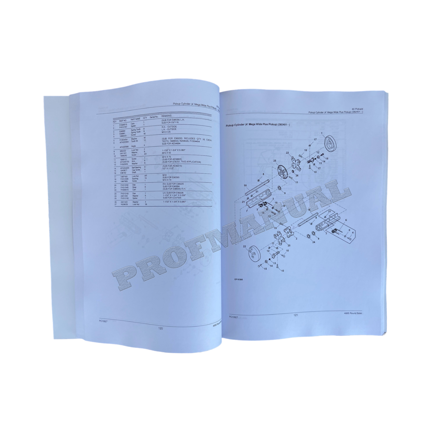 JOHN DEERE 468S RUNDBALLENERSATZTEILKATALOGHANDBUCH