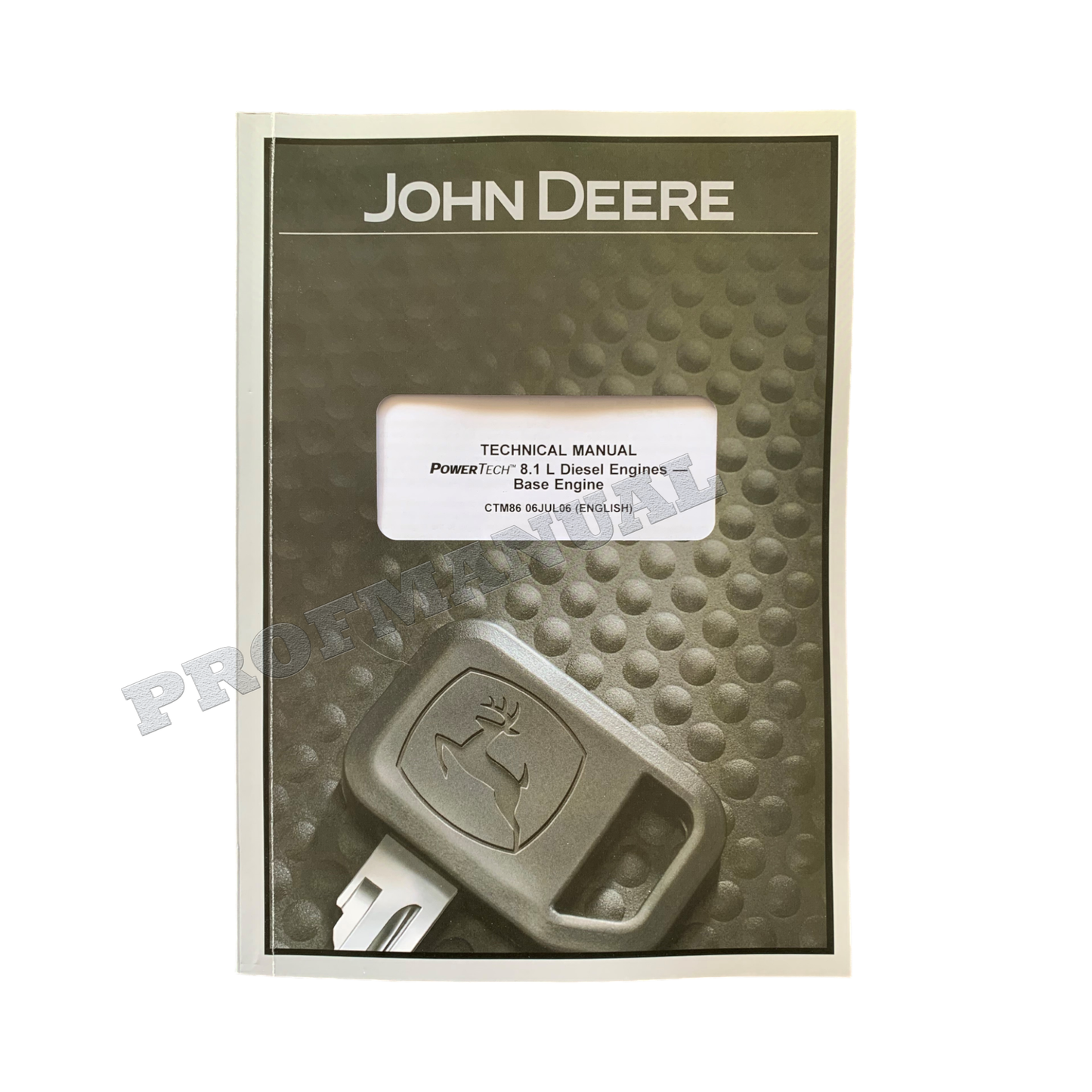 Manuel d'entretien du moteur de base John Deere PowerTech TM 8,1 L 6081 CTM86