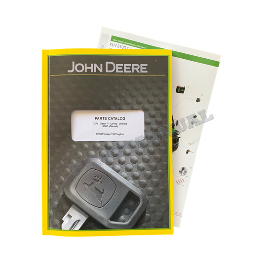 CATALOGUE DE PIÈCES DÉTACHÉES POUR VÉHICULES UTILITAIRES JOHN DEERE XUV 850D GATOR + !BONUS!