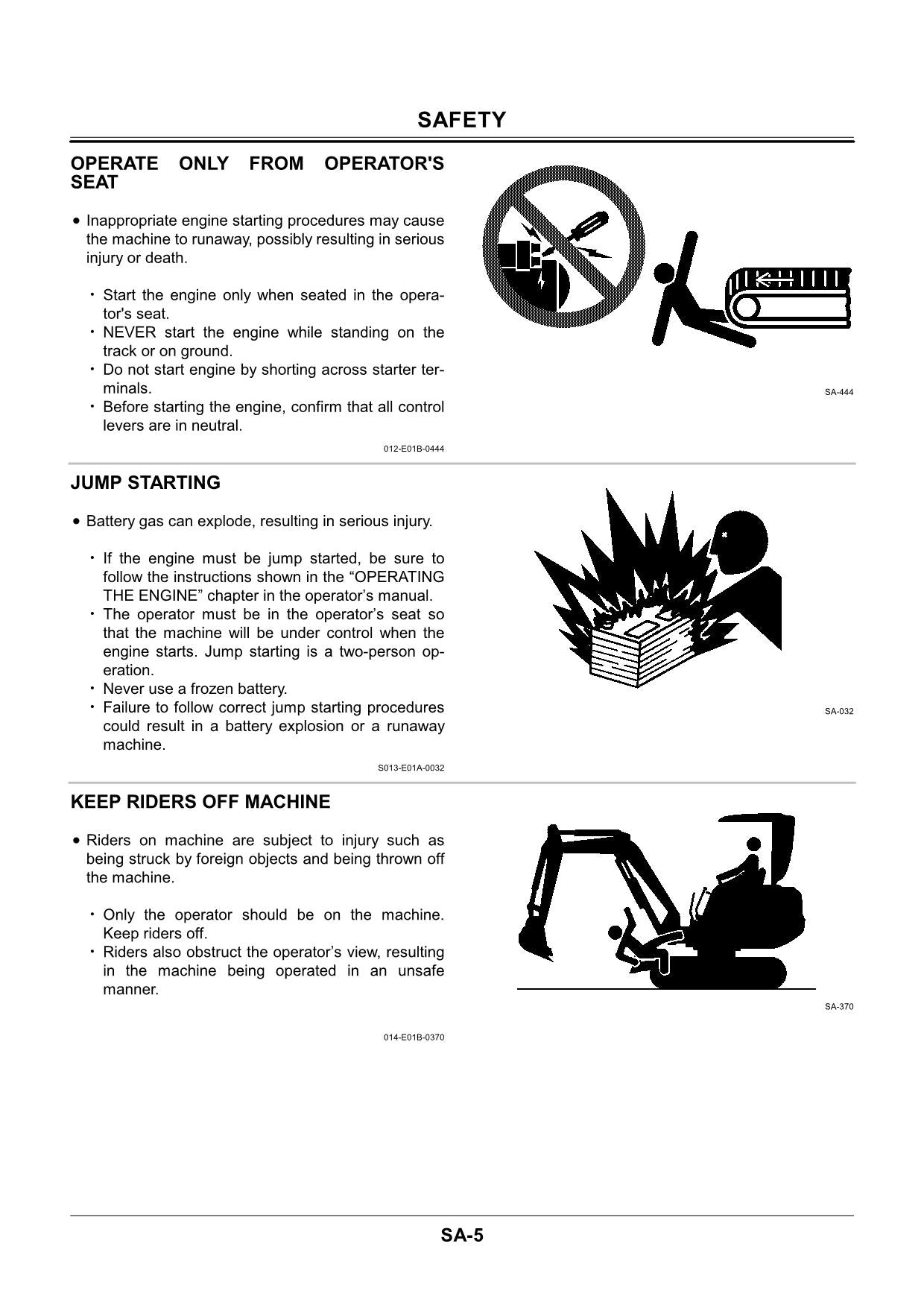 Hitachi EX40U EX50U Excavator Workshop Repair Service manual