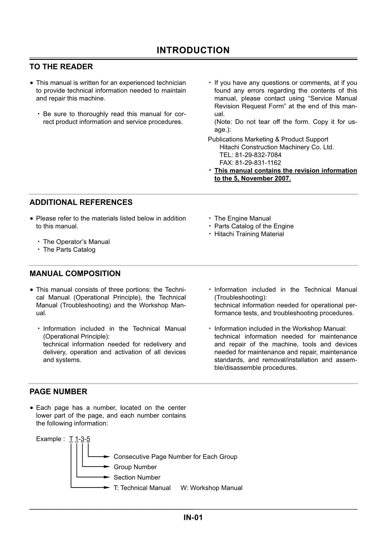 Hitachi ZX200-3 ZX200-3 ZX200LC-3 Excavator Troubleshoot Service Manual Schemes