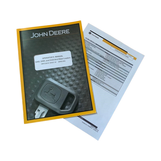 JOHN DEERE 326D 328D 332D SKID STEER OPERATORS MANUAL + !BONUS!