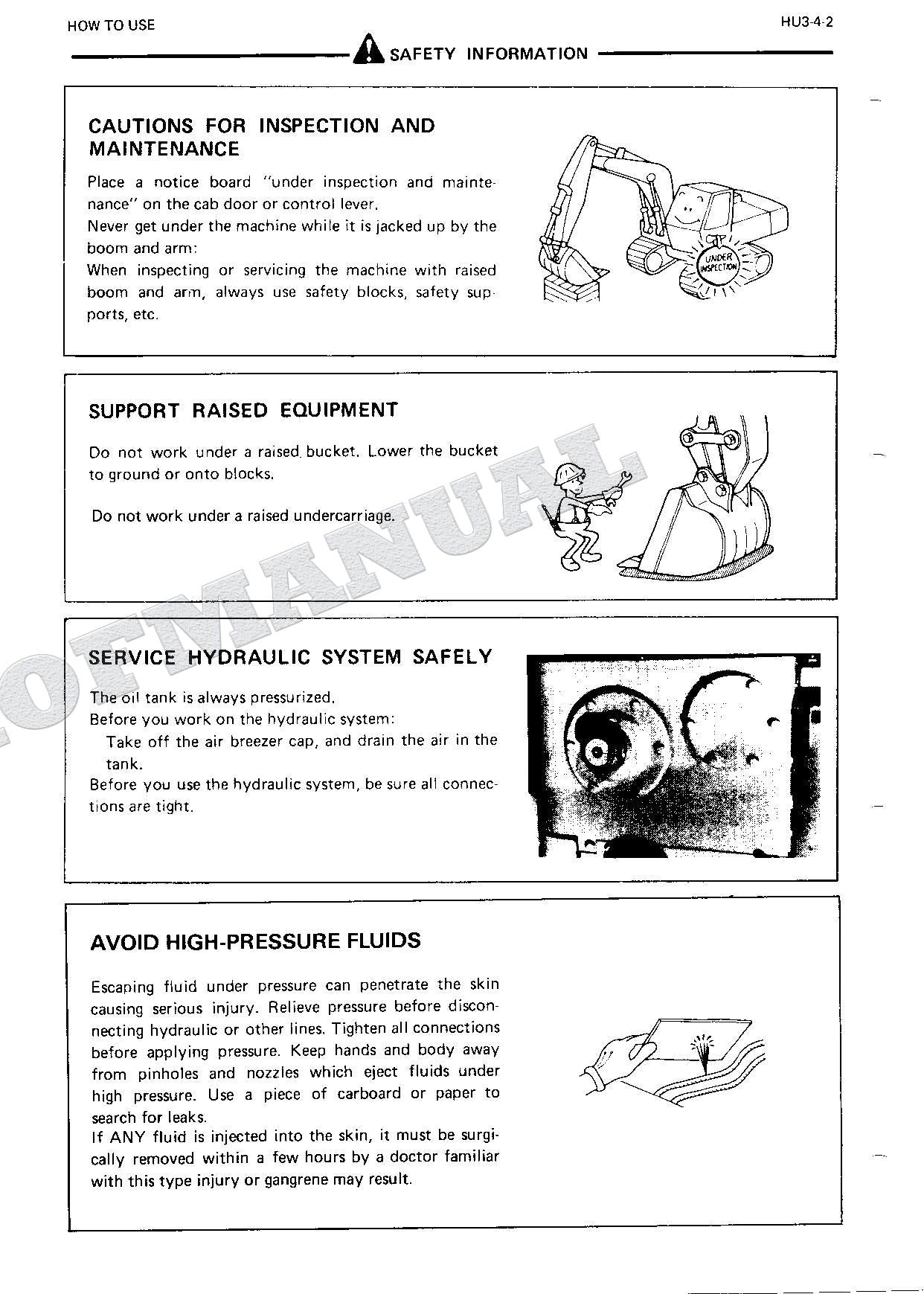 HITACHI EX200 Hudraulic Excavator Service Manual