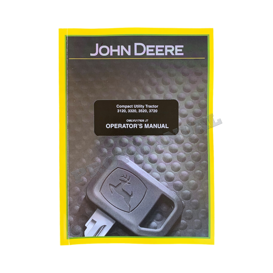 JOHN DEERE 3120 3320 3520 3720 TRACTOR OPERATORS MANUAL + !BONUS! OMLVU17926