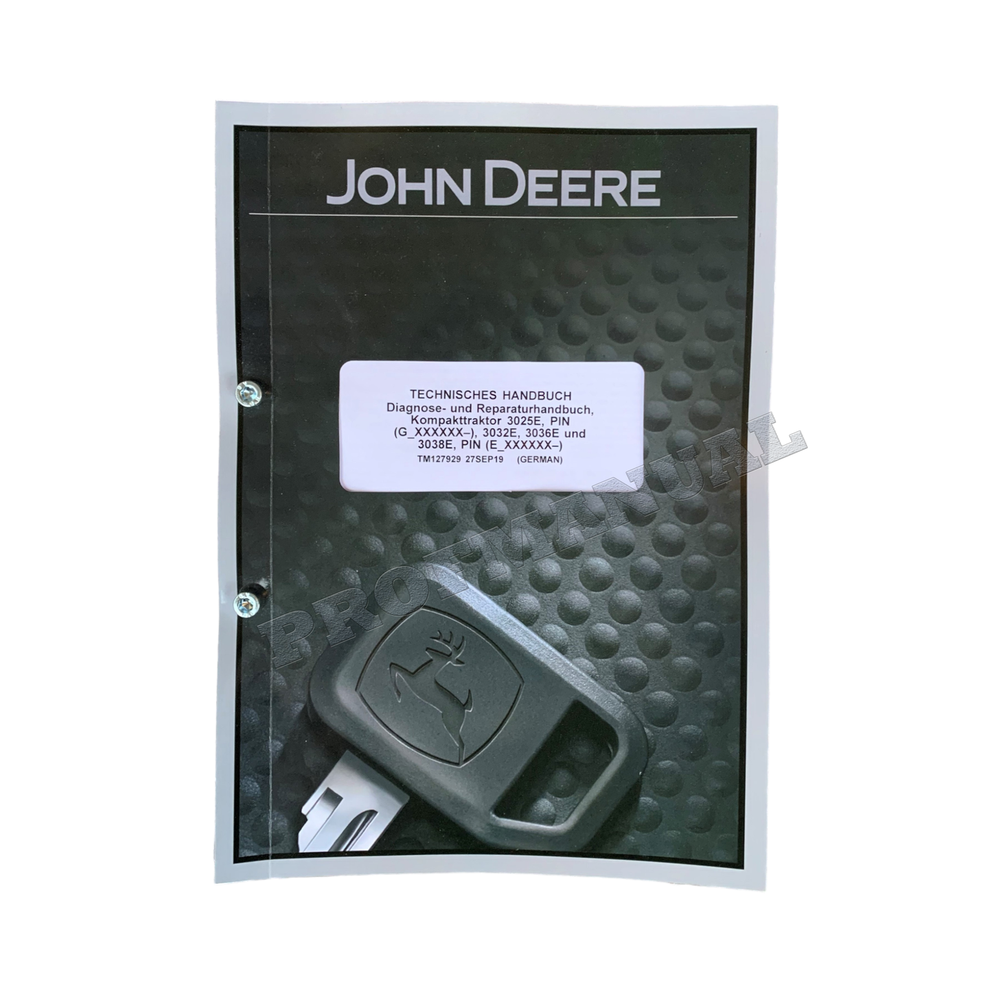 JOHN DEERE 3038E 3032E 3036E 3038E KOMPAKTTRAKTOR DIAGNOSE REPARATURHANDBUCH