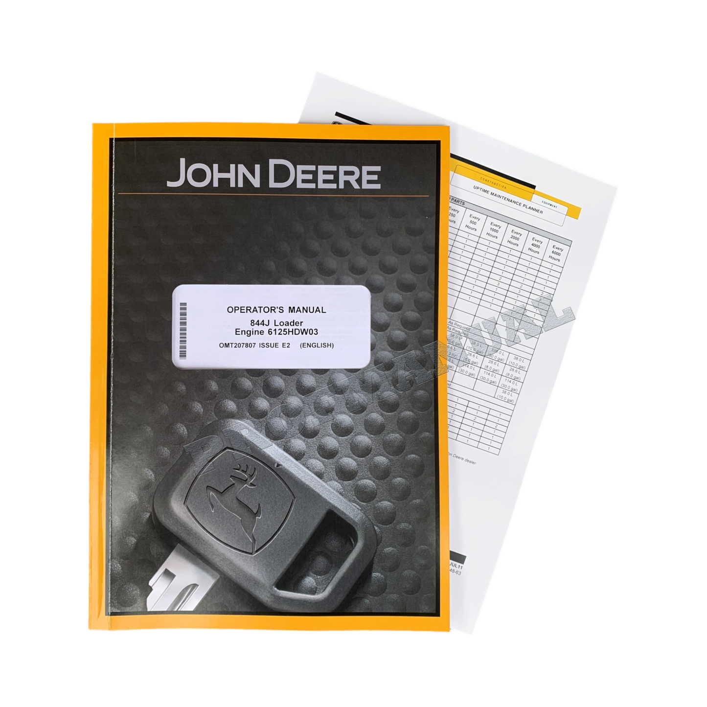 JOHN DEERE 844J LOADER OPERATORS MANUAL + !BONUS!