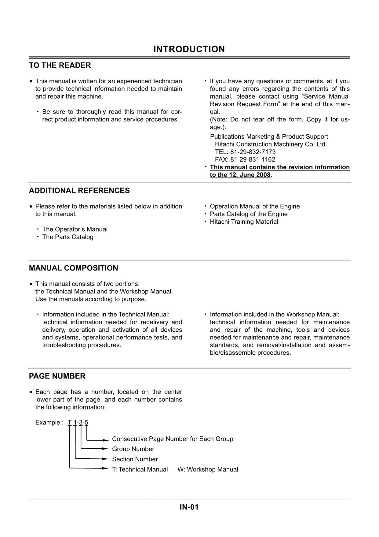 Hitachi ZX40U-2 ZX50U-2 Excavator Service Manual with Schemes