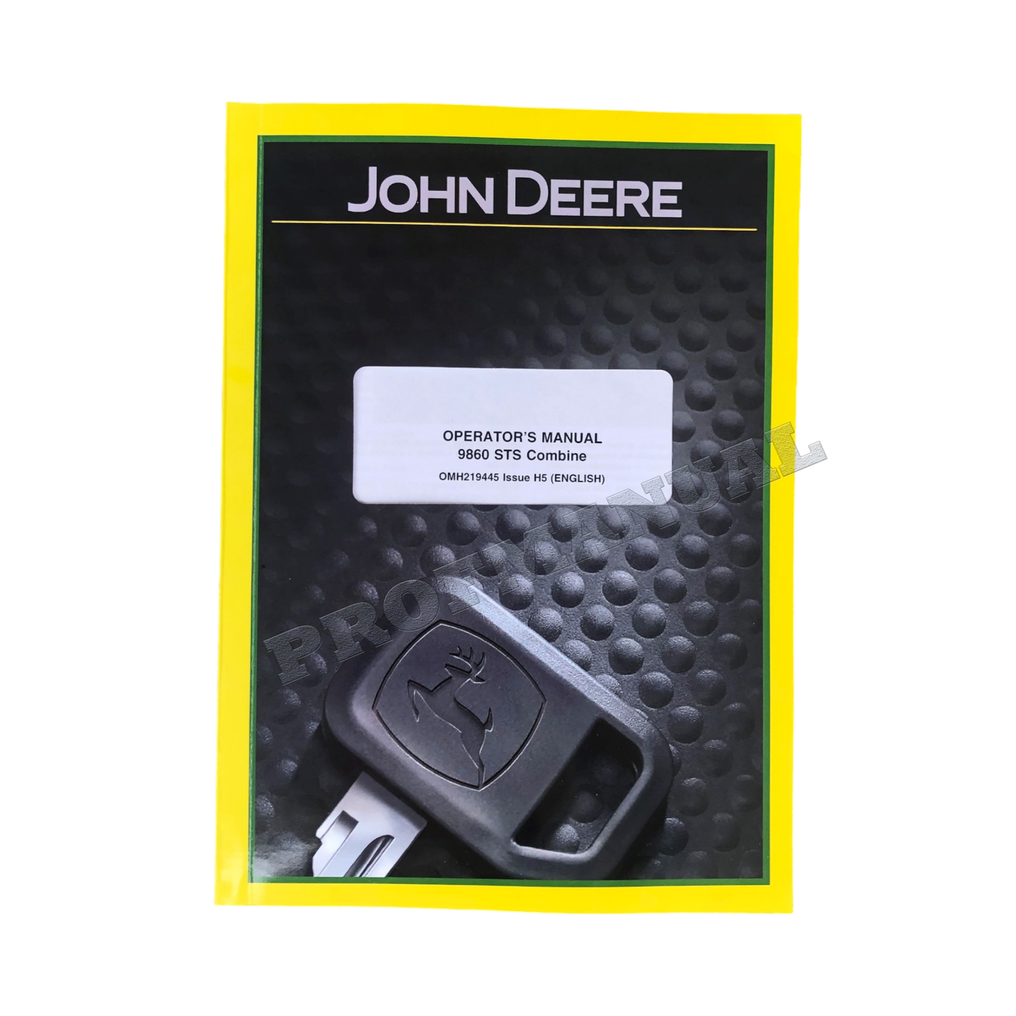 JOHN DEERE 9860 STS COMBINE OPERATORS MANUAL + !BONUS! OMH219445