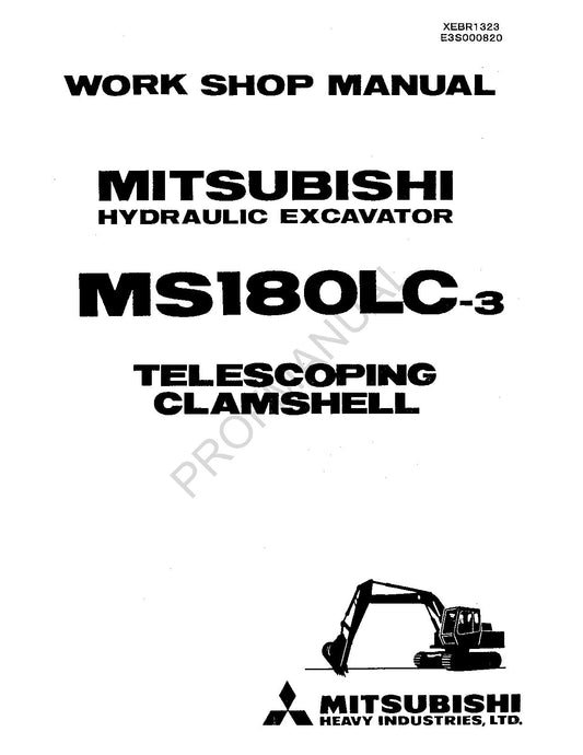 Caterpillar Cat MS180LC 3 Telescoping Excavator Mitsubishi Parts Catalog Manual