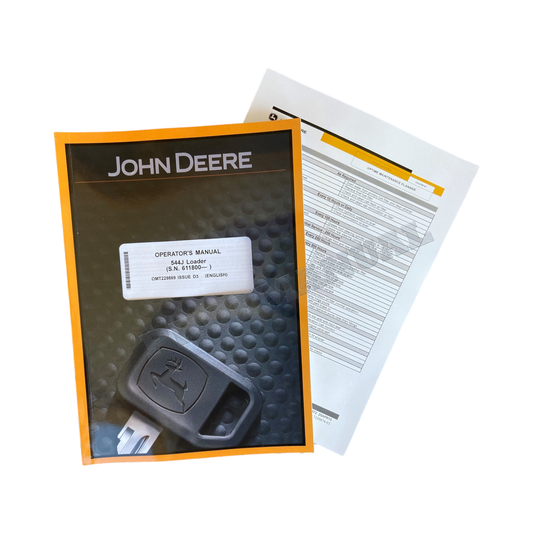 JOHN DEERE 544J LOADER OPERATORS MANUAL + !BONUS!