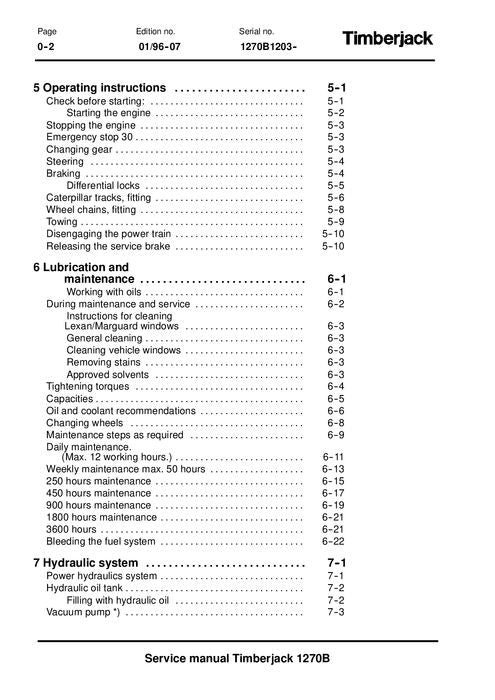 JOHN DEERE 1270B WHEELED HARVESTER SERVICE REPAIR MANUAL s-n 12701203–12701629