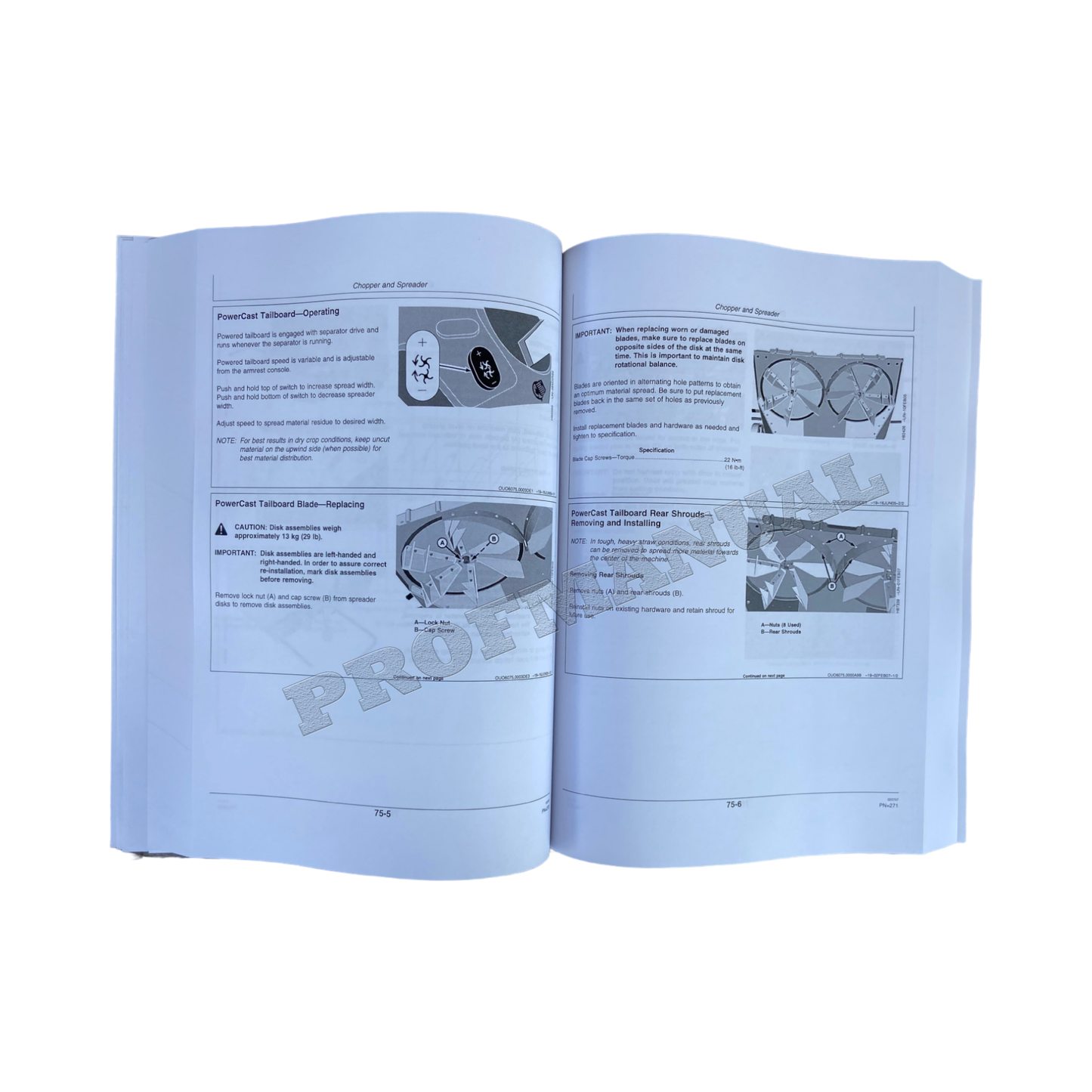 JOHN DEERE 9660 9760 STS MÄHDRESCHER-BETRIEBSHANDBUCH #3 