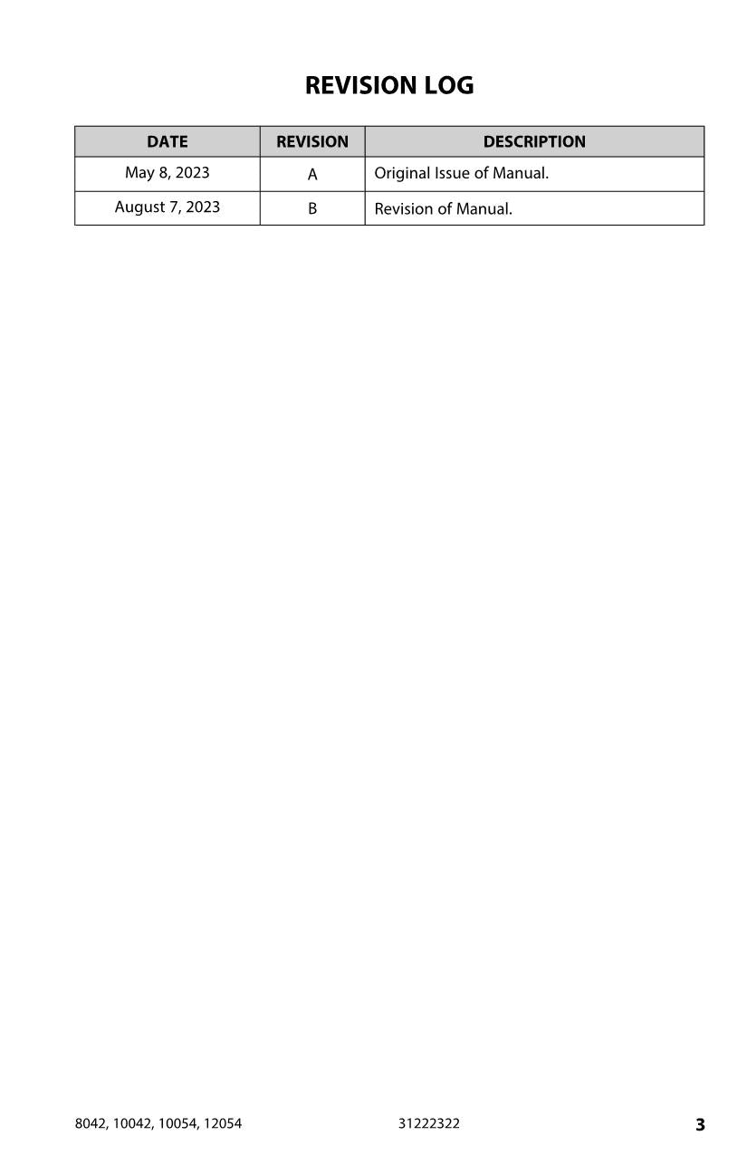 SKYTRAK 10042 10054 12054 8042 Telehandler Operators Manual 31222322