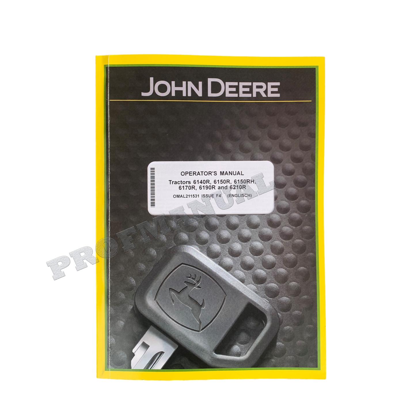 MANUEL D'UTILISATION DU TRACTEUR JOHN DEERE 6170R 6190R 6210R 6150R 6140R 6150RH + BONUS