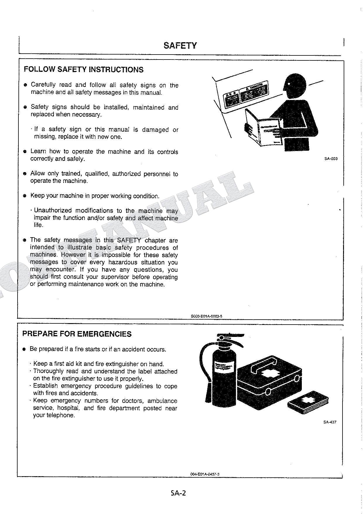 HITACHI Working Range Base Roll Angle Monitor EX-5 Excavator Service manual