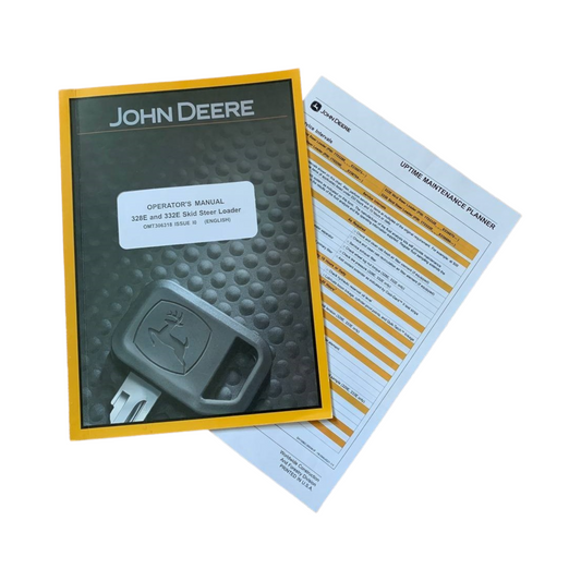 JOHN DEERE 328E 332E SKID STEER OPERATORS MANUAL + !BONUS!