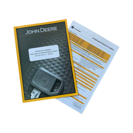 JOHN DEERE 318E 320E 324E SKID STEER OPERATORS MANUAL + !BONUS!