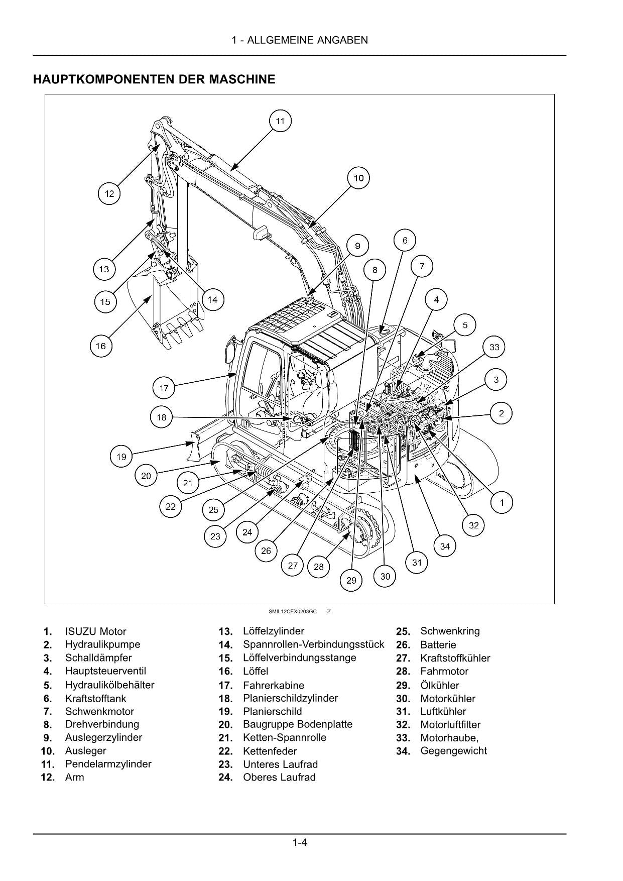 New Holland E75C SR Bagger Manuel d'instructions