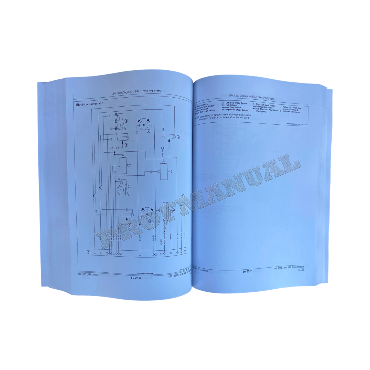 JOHN DEERE 468 468S 568 BALLENPRESSE SERVICEHANDBUCH