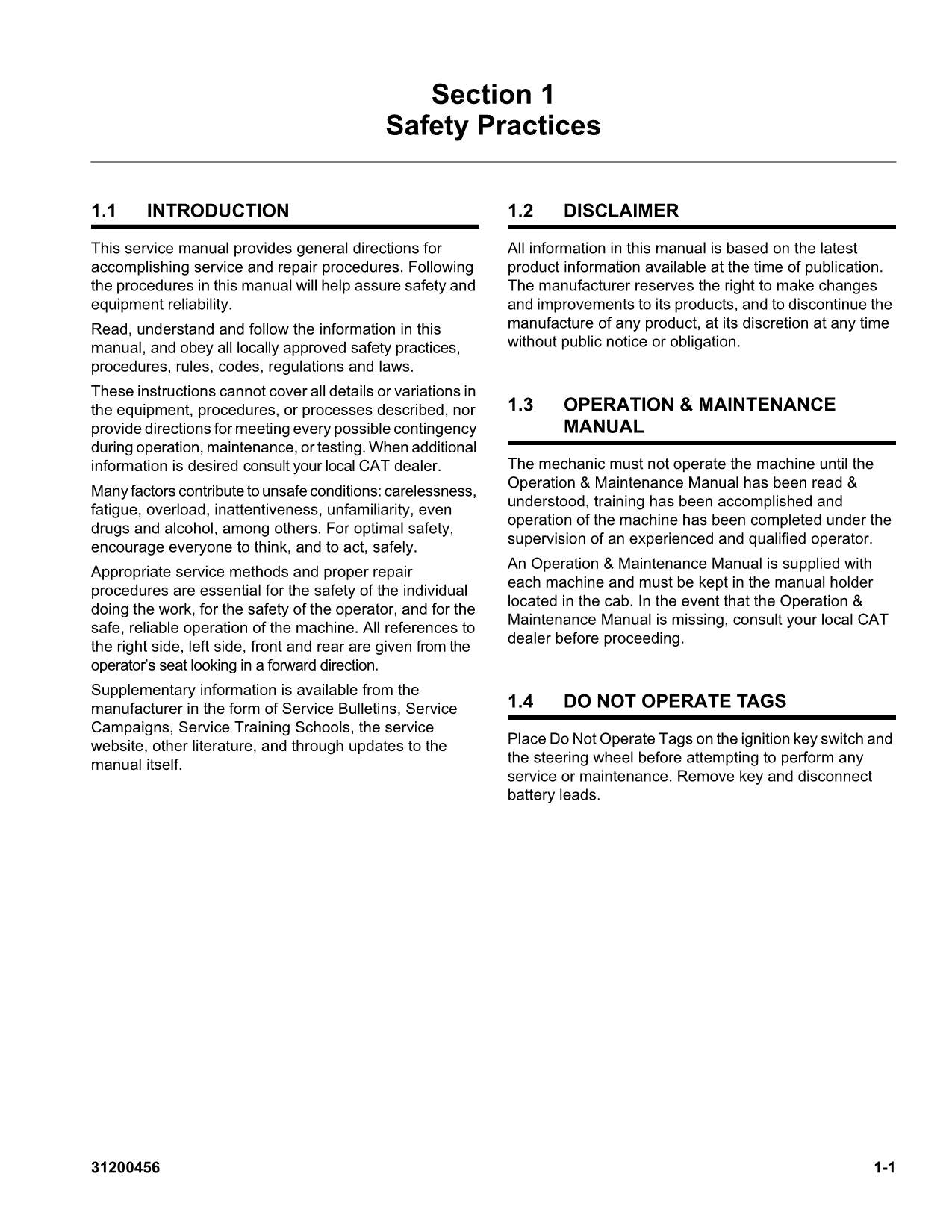 Caterpillar TH255 Hydrostatic Transmission Disassembly Assembly Service Manual