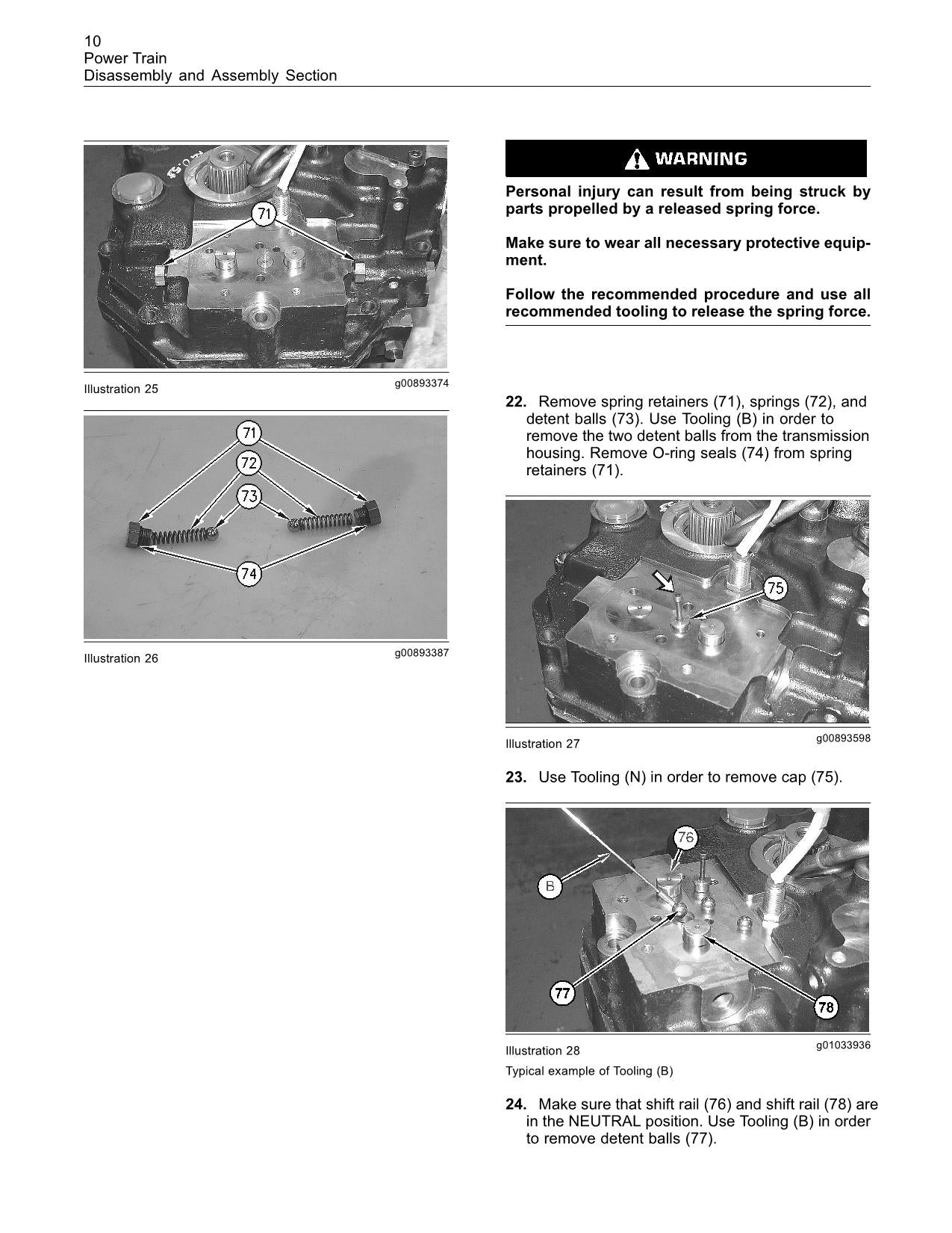 Caterpillar TH336 TH337 TH406 Teleskoplader Demontage- und Montage-Servicehandbuch