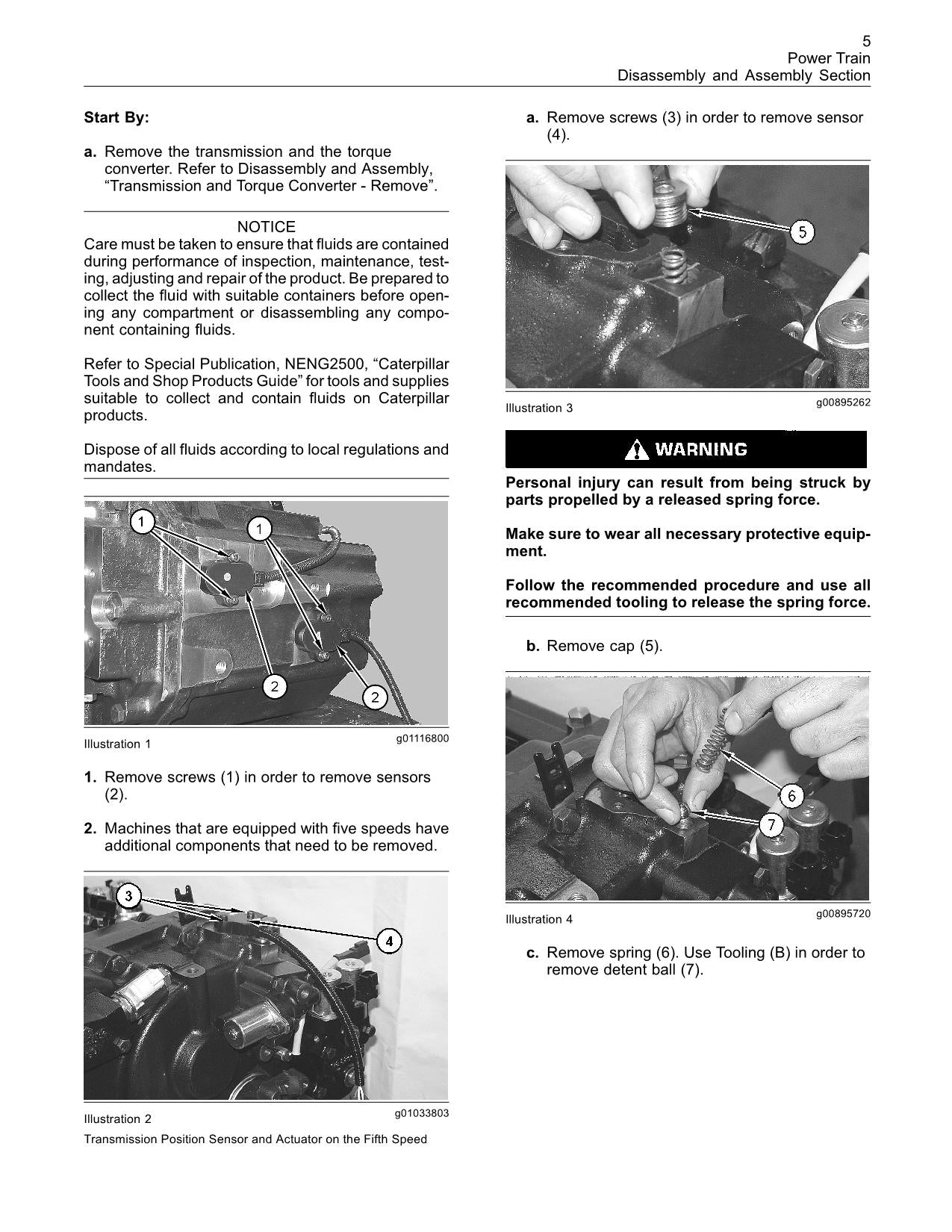 Caterpillar TH336 TH337 TH406 Telehandler DisassAssemb Service Manual