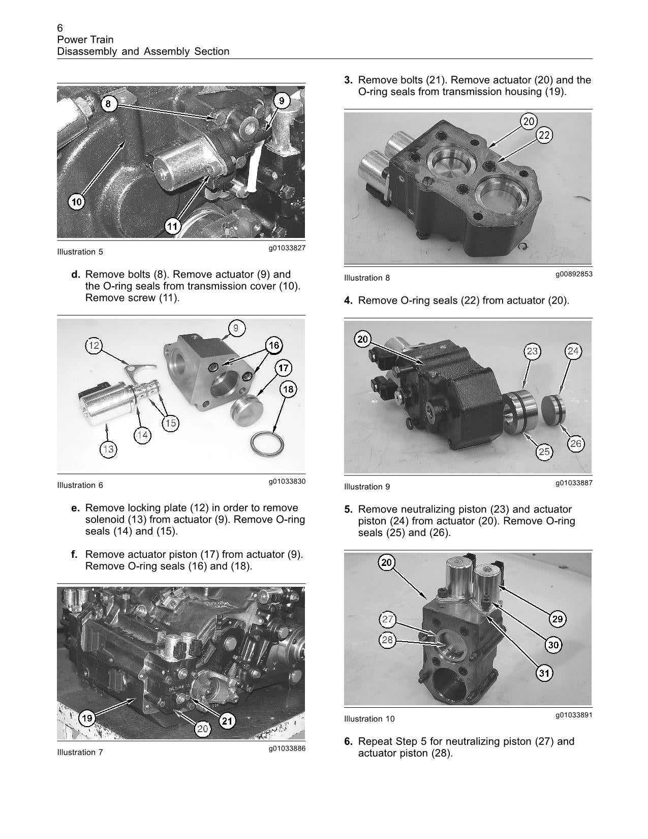 Caterpillar TH336 TH337 TH406 Telehandler DisassAssemb Service Manual