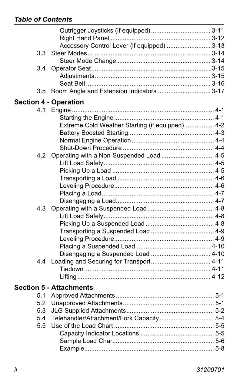 Caterpillar TL943 Telehandler Operation Maintenance Manual TBL01599 and After