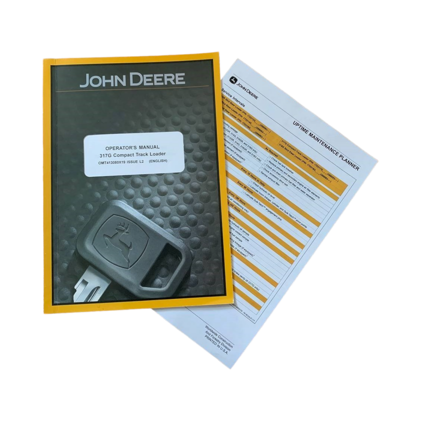 JOHN DEERE 317G SKID STEER OPERATORS MANUAL (ser J288093-) +BONUS