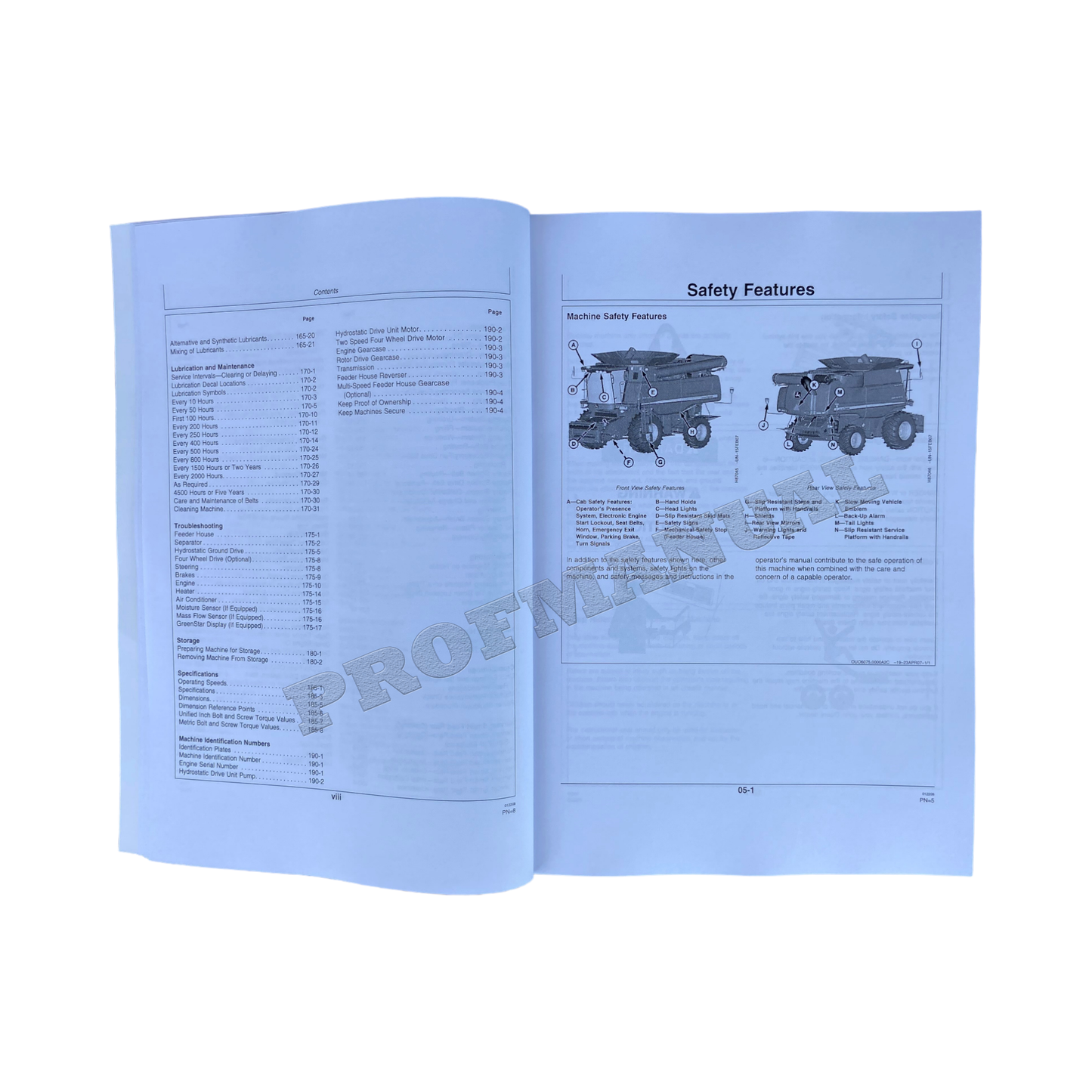 MANUEL D'UTILISATION DE LA MOISSONNEUSE-BATTEUSE JOHN DEERE 9870 STS + !BONUS! 