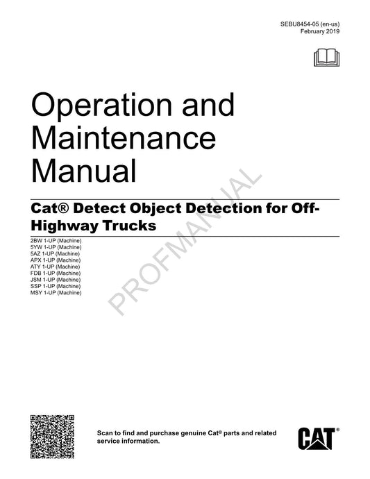 Wartungshandbuch für Caterpillar Cat-Objekterkennung für Off-Highway-Trucks