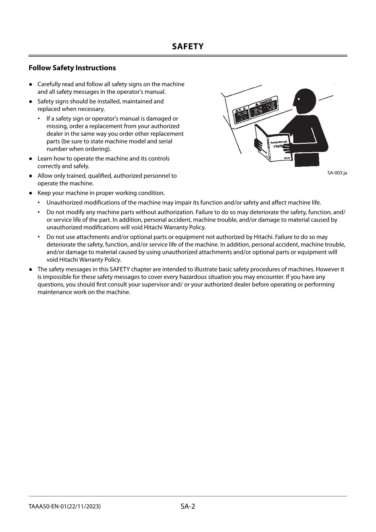 Hitachi ZX10U-6 Excavator Service Manual with Schemes