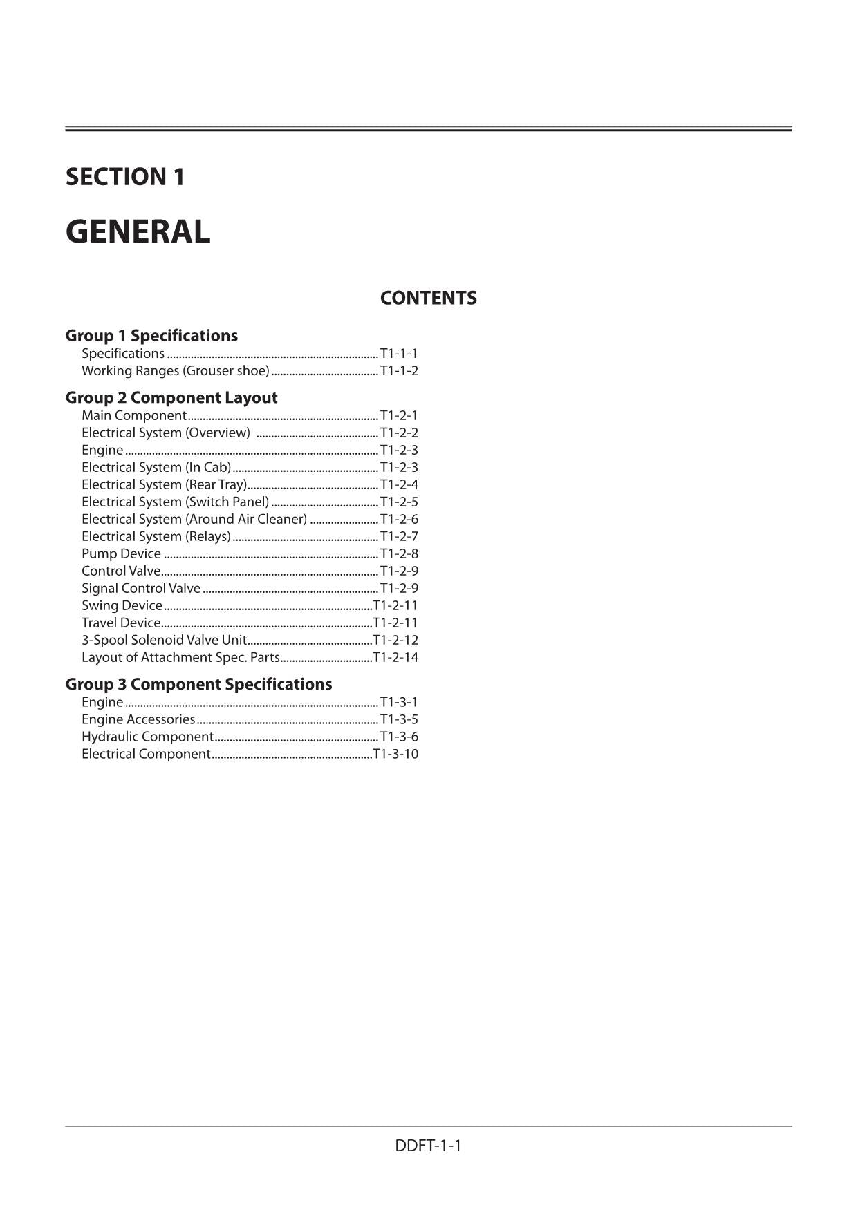 Hitachi ZX280-5G ZX280LC-5G Excavator Operational Principle Service manual