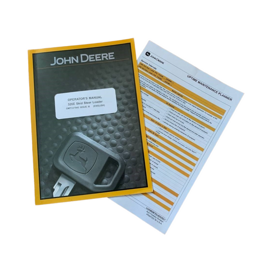 JOHN DEERE 326E SKID STEER OPERATORS MANUAL + !BONUS!