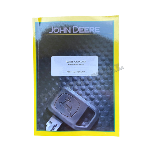 JOHN DEERE X595 TRACTOR PARTS CATALOG MANUAL