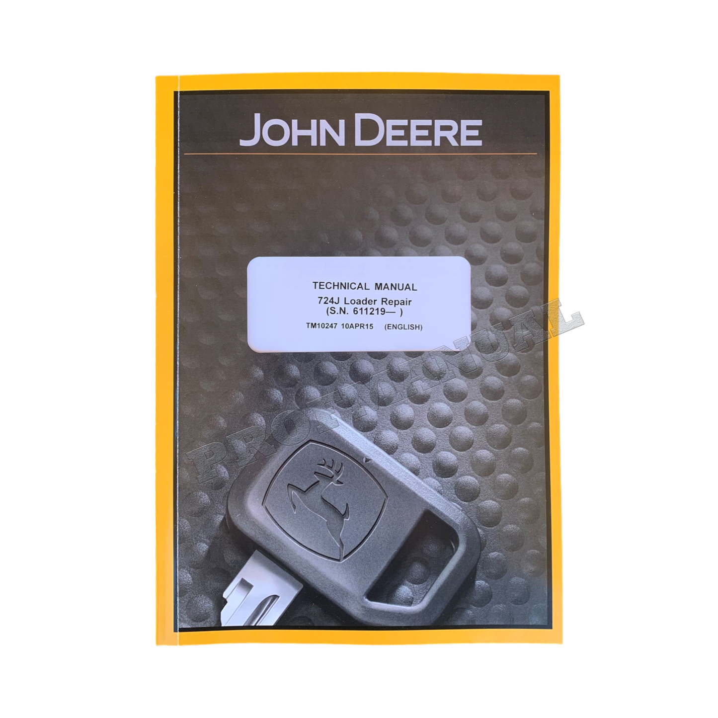 JOHN DEERE 724J LOADER REPAIR SERVICE TECHNICAL MANUAL TM10247 +BONUS!