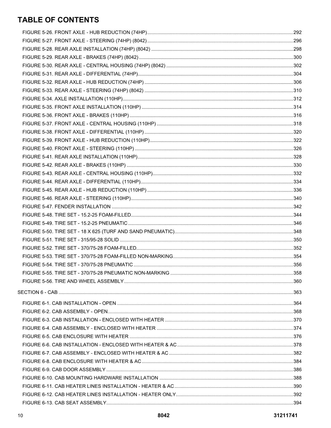 SKYTRAK 8042 Telehandler Parts Catalog Manual 31211741