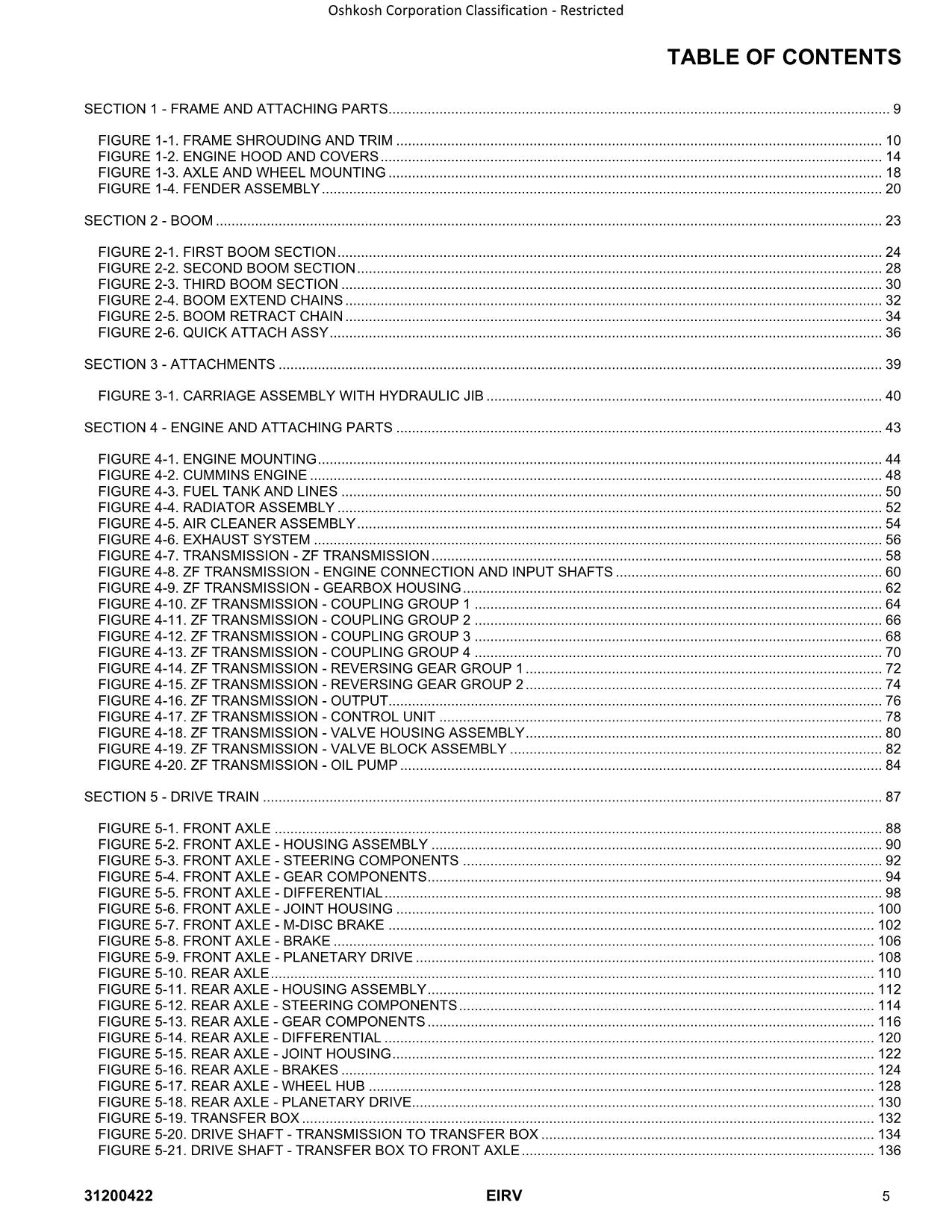 SKYTRAK Engine Installation Removal Telehandler Parts Catalog Manual