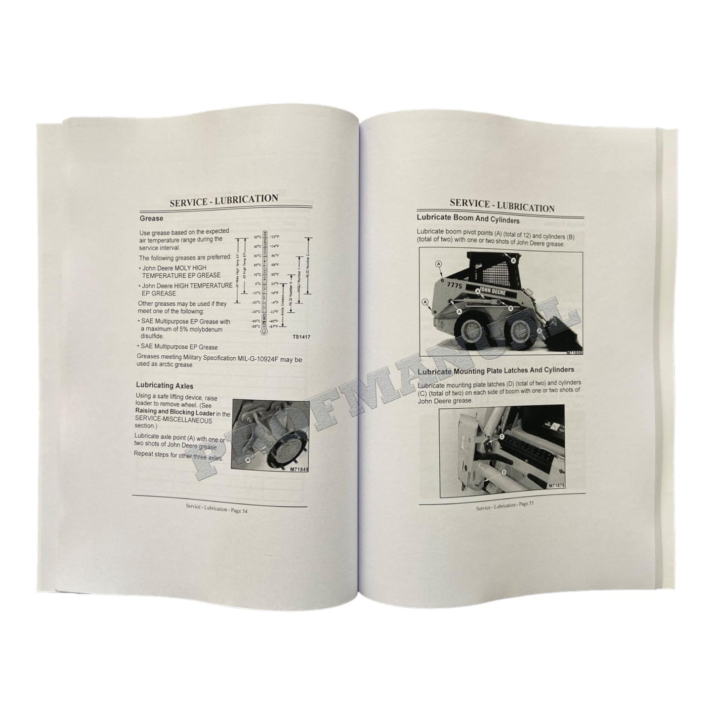 JOHN DEERE 6675 7775 SKID STEER OPERATORS MANUAL