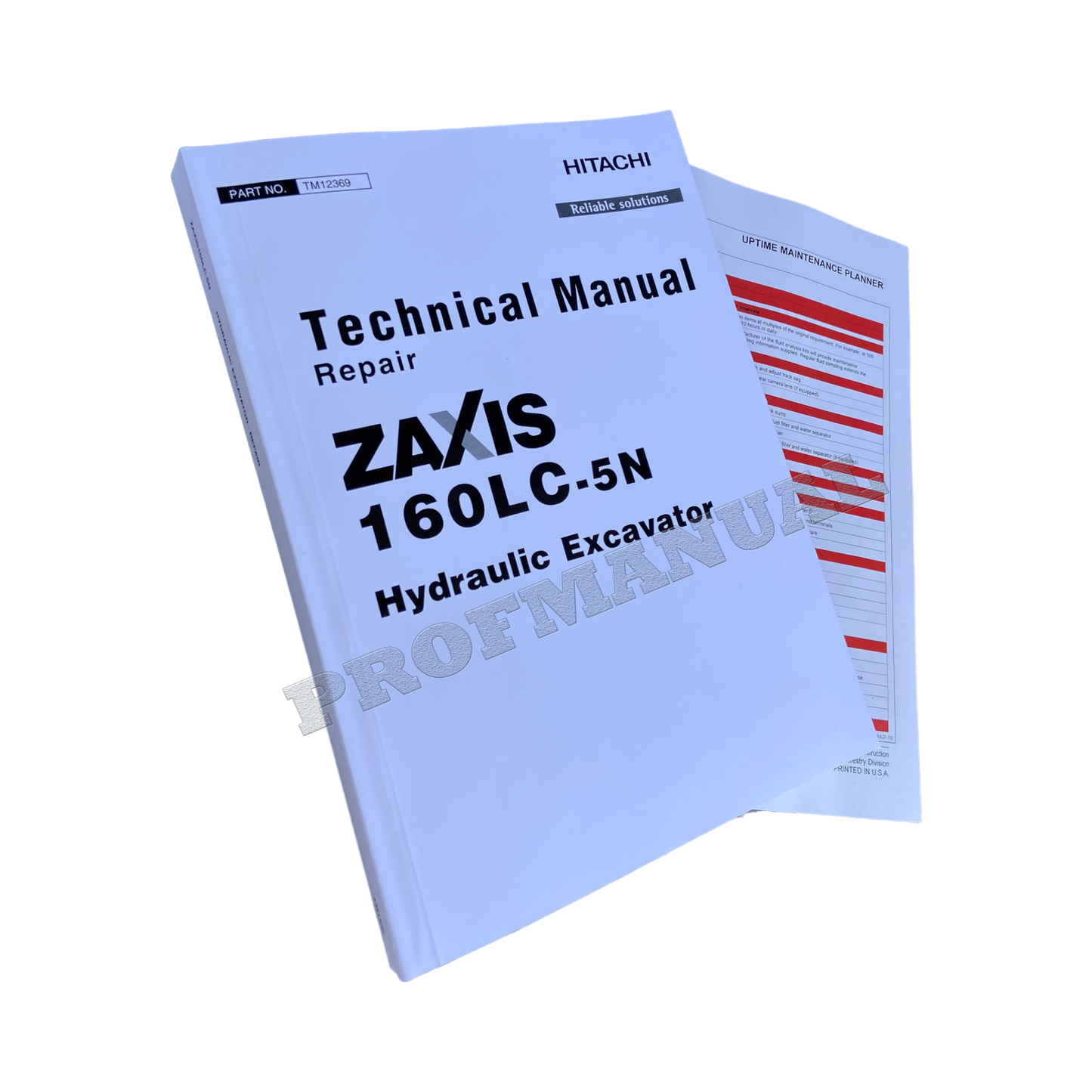 HITACHI ZAXIS 160LC-5N EXCAVATOR REPAIR SERVICE MANUAL + !BONUS!