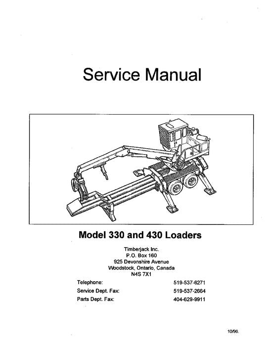 JOHN DEERE 330 430 KNUCKLEBOOM LADER SERVICE-REPARATURHANDBUCH