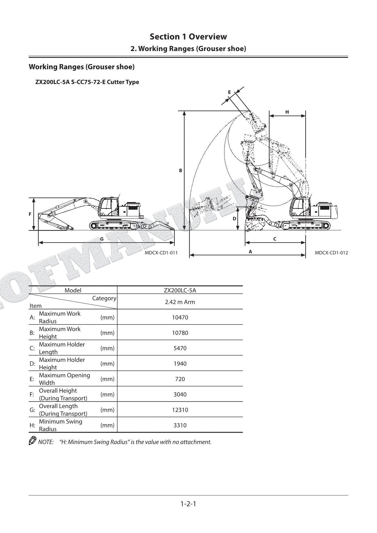 HITACHI ZX200LC-5A Excavator Car Demounting Application Product Service Material