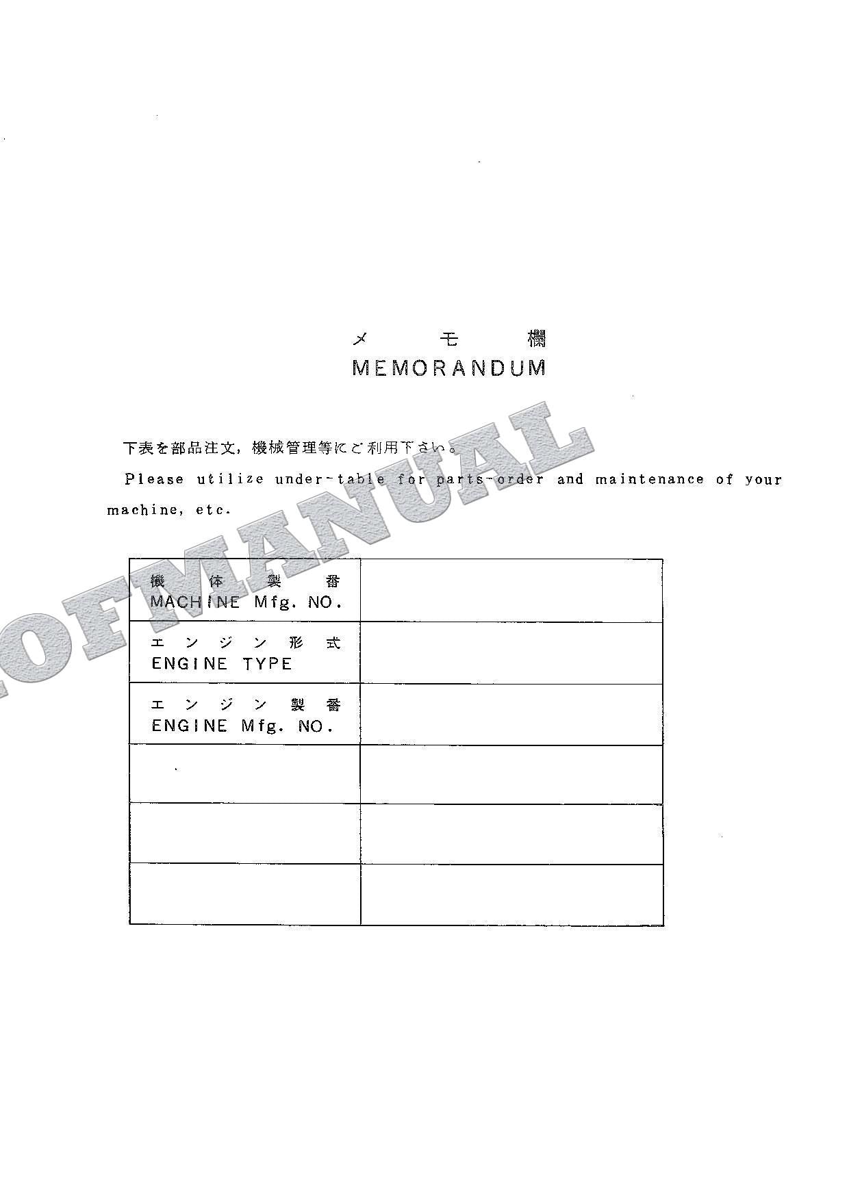 HITACHI EX120 ADDENDUM SWEDEN NORWAY FINLAND Excavator Parts Catalog Manual